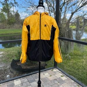 Starter Jacket Windbreaker Boys Blue Yellow